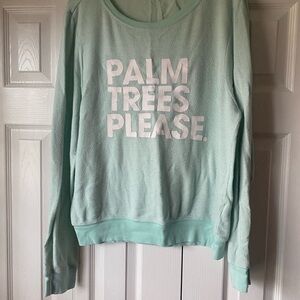 Wildfox Women’s Light Green Knit Top - Size medium